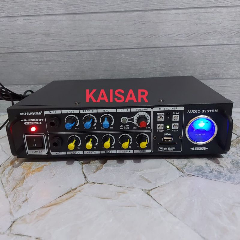 Power Amplifier Bloutooth KAISAR EQ Karaoke MITSUYAMA