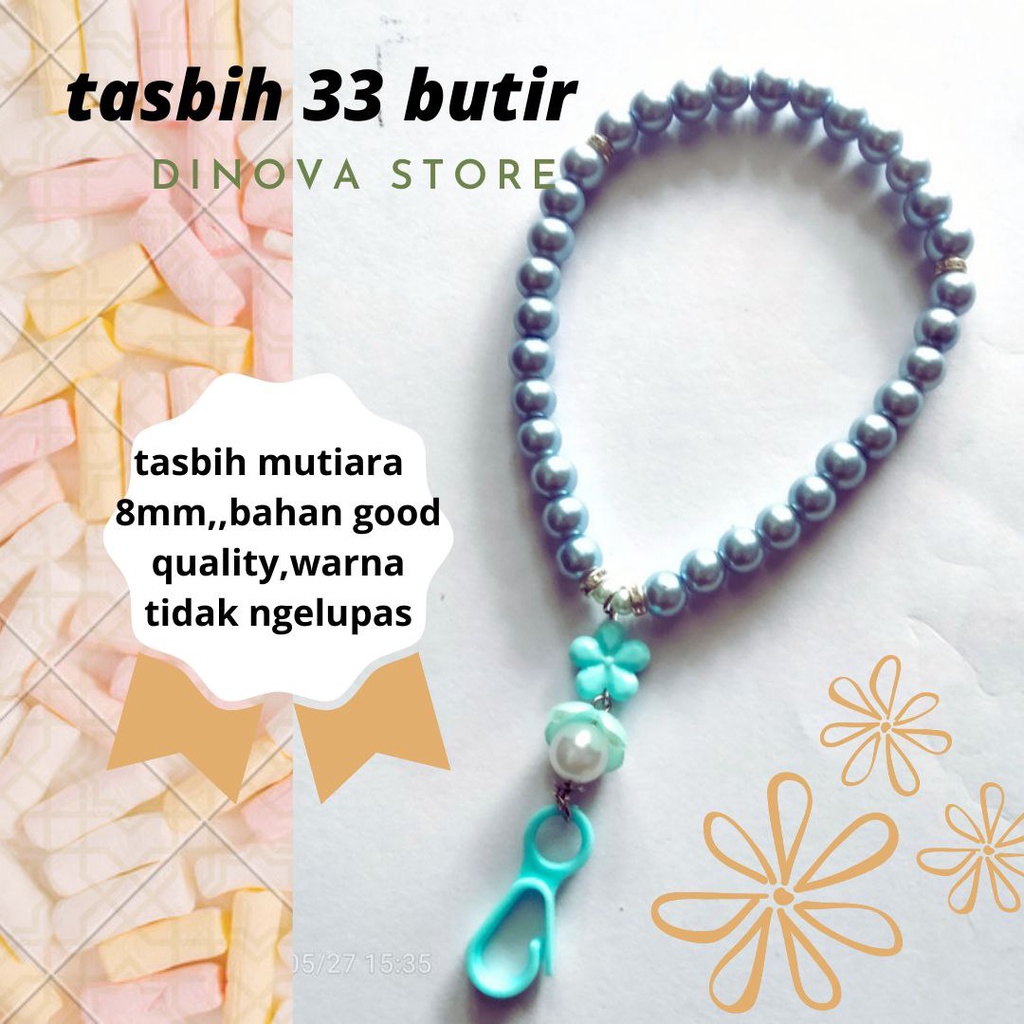 TASBIH 33 BIJI/tasbih 33 butir/tasbih mutiara/souvenir/souvenir umroh haji