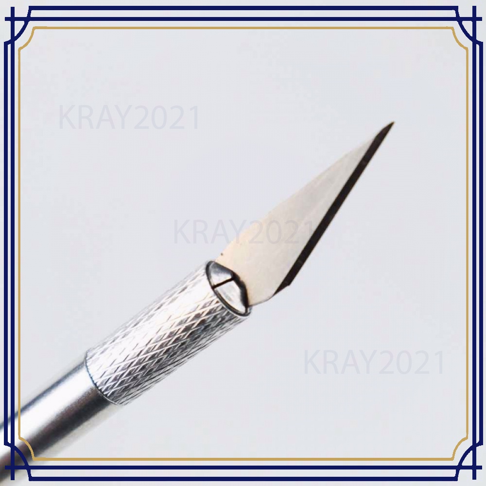 Pisau Ukir Seni Hobby Crafting Art Knife Metal Handle AK125