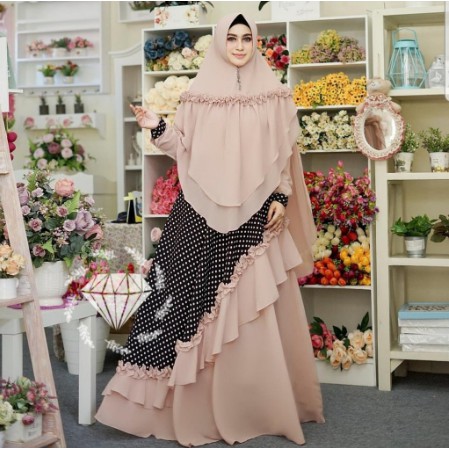 Promo Sale  Syari Polos Maxmara Lux Anayah Real Pic Haji Umroh Baju Gamis Syari