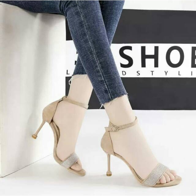 SANDAL HIGH HEELS MODEL TERBARU/SANDAL HIGH HEELS PESTA REMAJA/SANDAL HIGH HEELS DL56