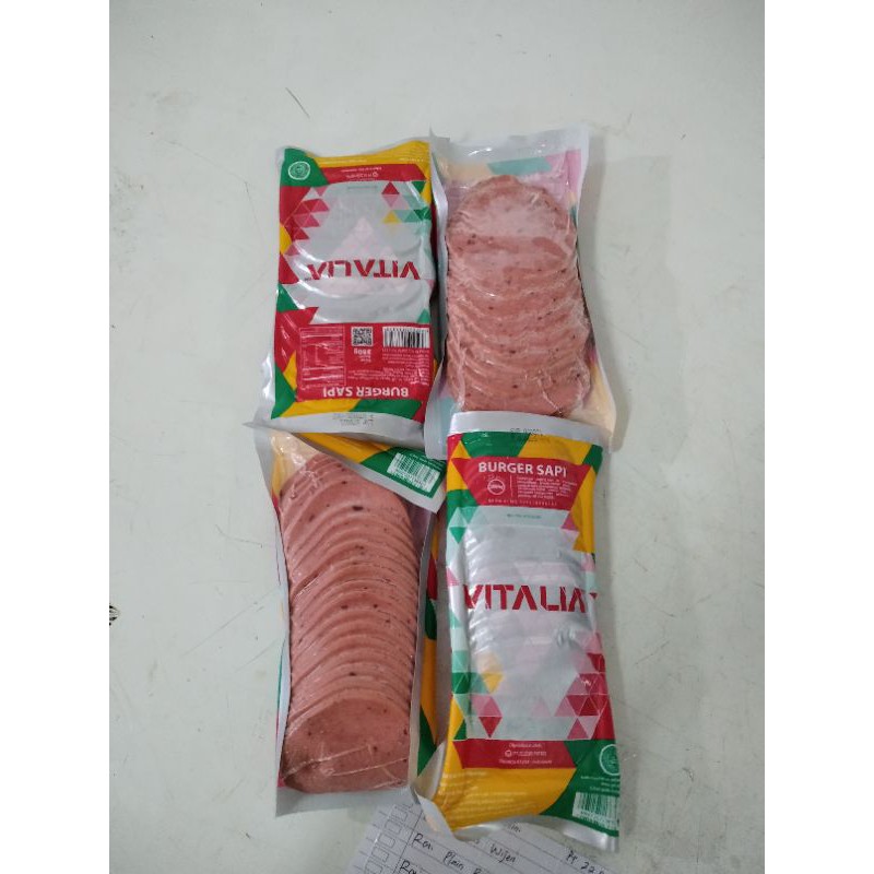 

Vitalia Beef burger isi 20 dan 10