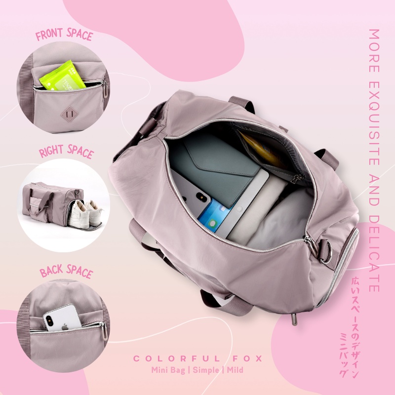 Tas Travel Wanita COLORFUL FOX 8545 Tas Selempang Wanita Multifungsi Travelbag Wanita WATCHKITE WKOS