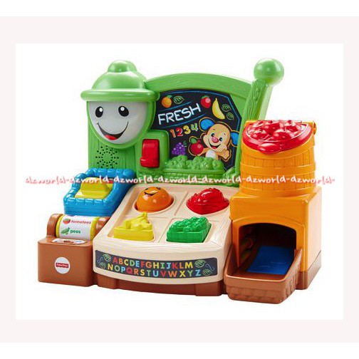 Fisher Price Laugh&amp;Learn Fruits Fun Learning Market Mainan Edukasi Keranjang Belanjaan