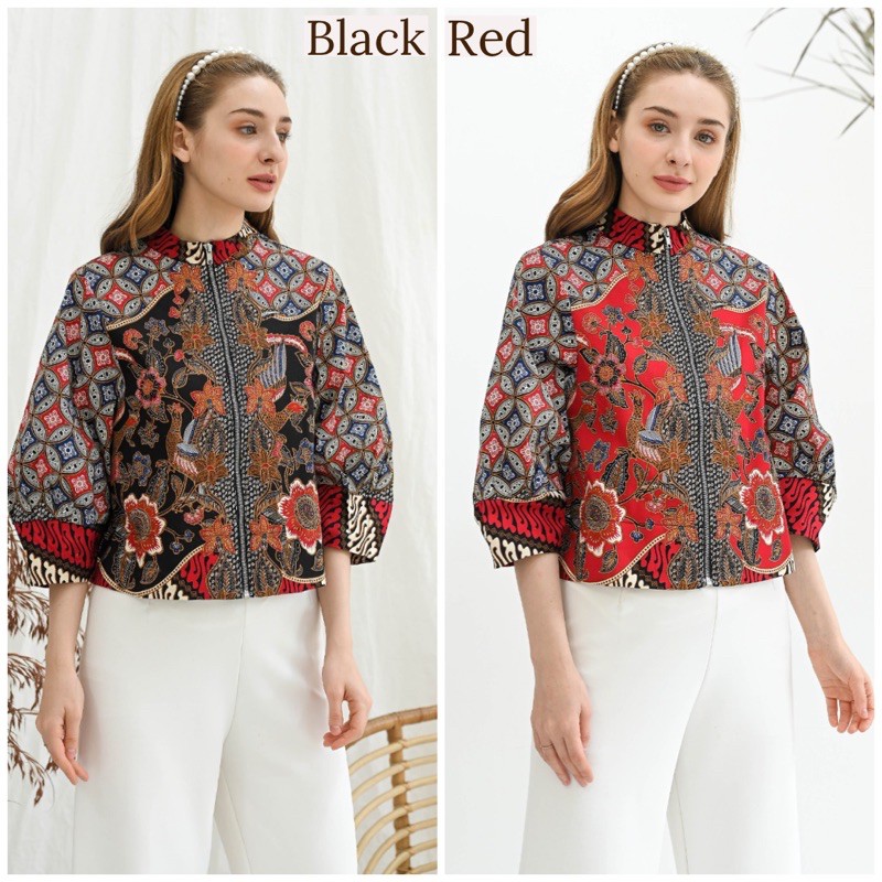 Outer Batik Waniti 135 ABO / Bomber Batik / Jaket batik wanita