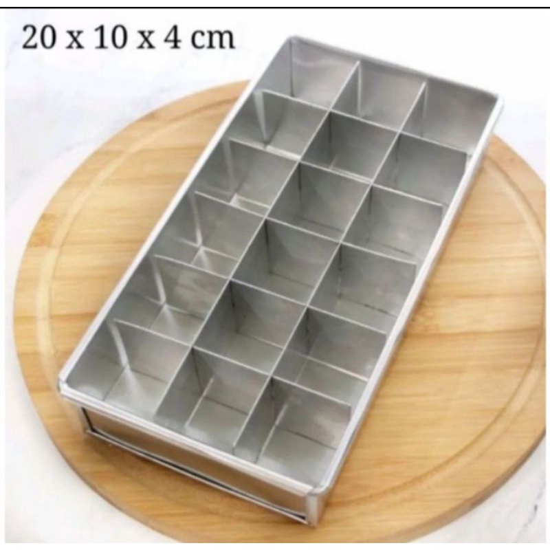 loyang sekat persegi panjang/ loyang sekat brownis loyang sekat