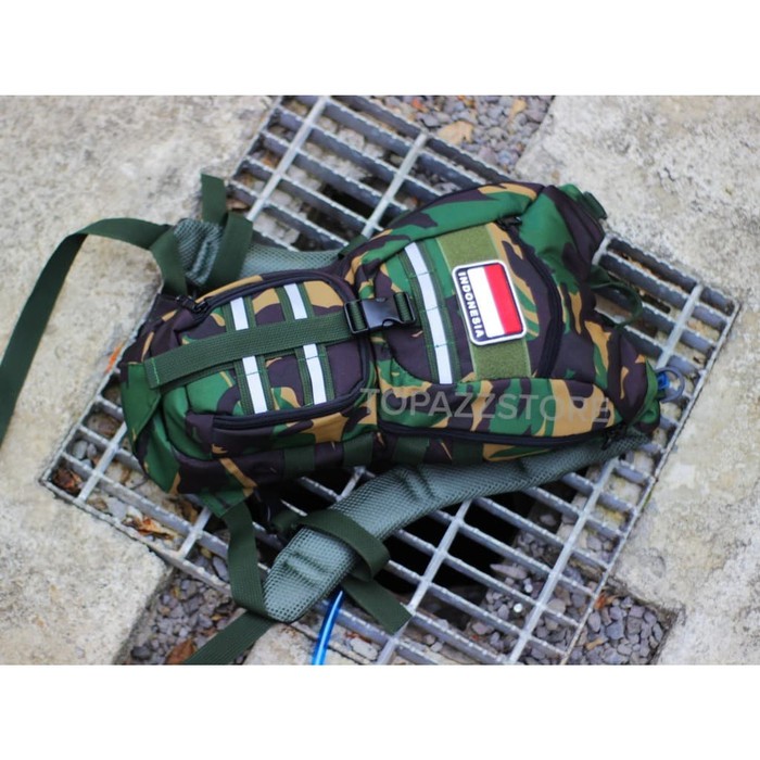 SEPATUKANTORDINAS Tas Sepeda Army Loreng Ransel Gowes Tentara TNI Hidropack Waterpack