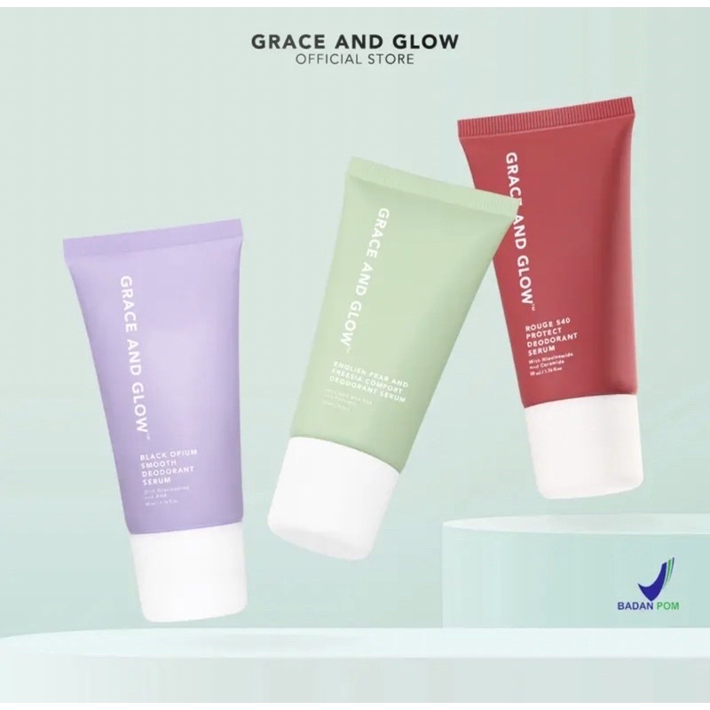 BPOM Grace and Glow Deodorant Roll On Serum 50ml | Deodorant Pencerah Ketiak Menghaluskan Ketiak Mengurangi Bekas Stretchmark