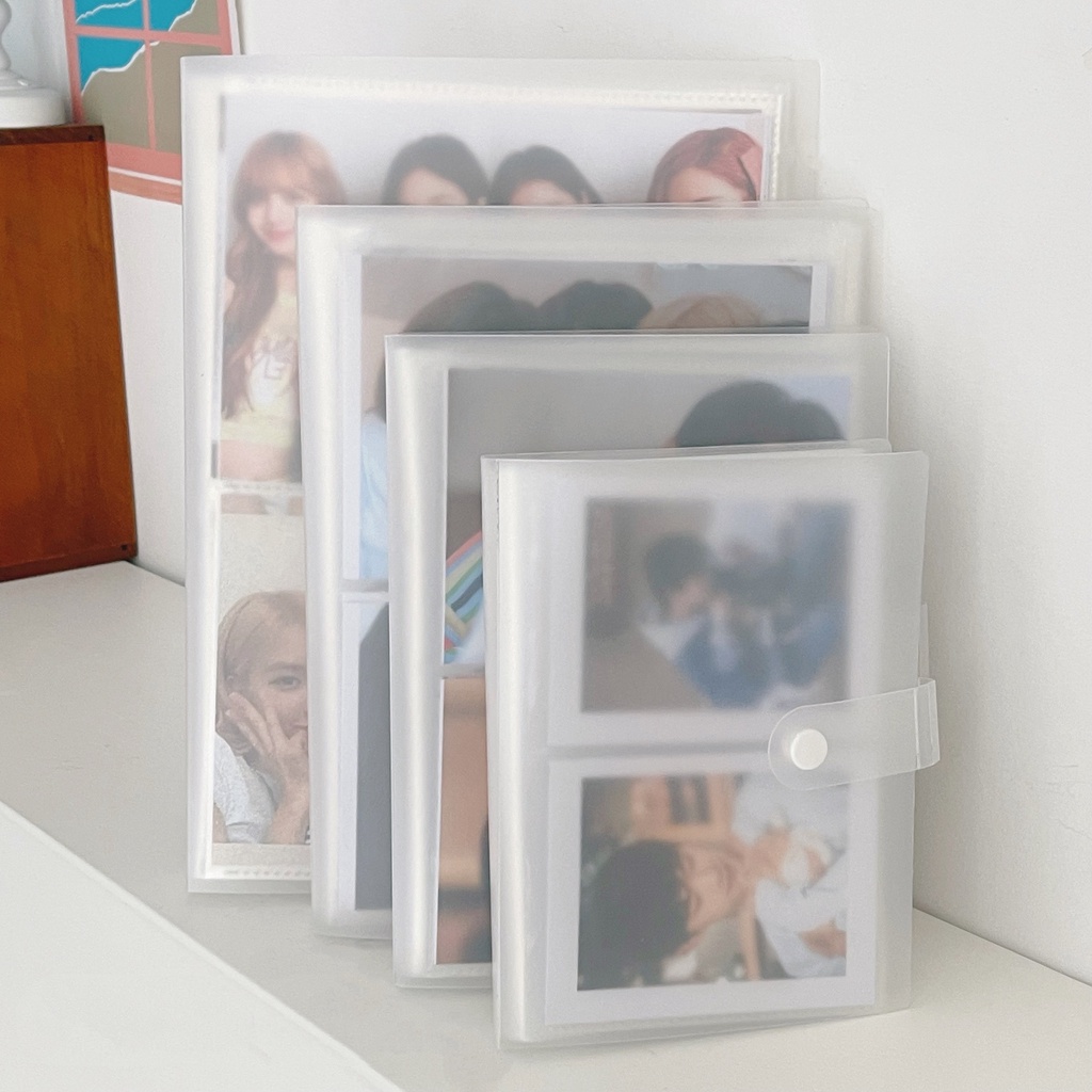 80 /84 /160 /240Kantong Album Foto Buram Multi-Ukuran2 /3/4Grids Idol Photocards Postcard Storage Book 3inch Koleksi Penyimpanan Kartu 6inch