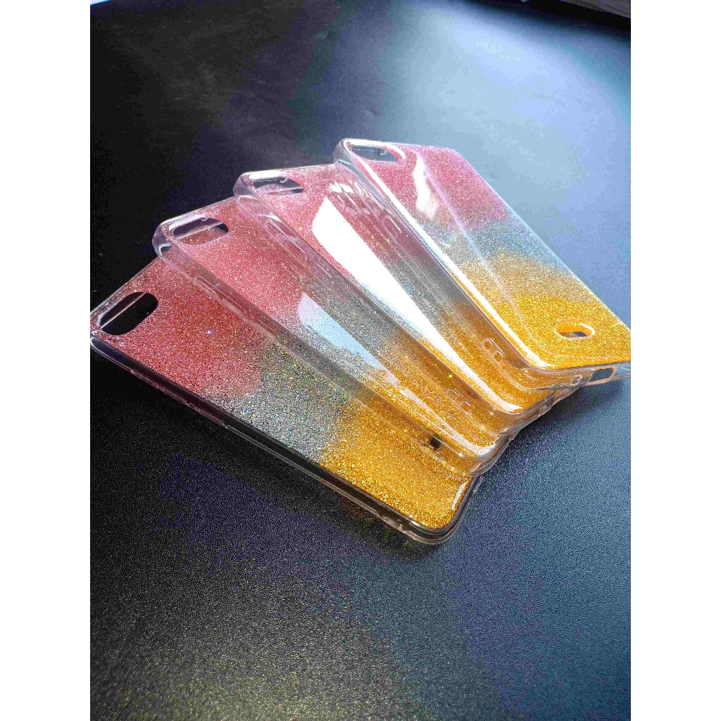 Soft Case Gliter Xiaomi Redmi 5 Note 8 6a 7a Soft Silikon Rainbow