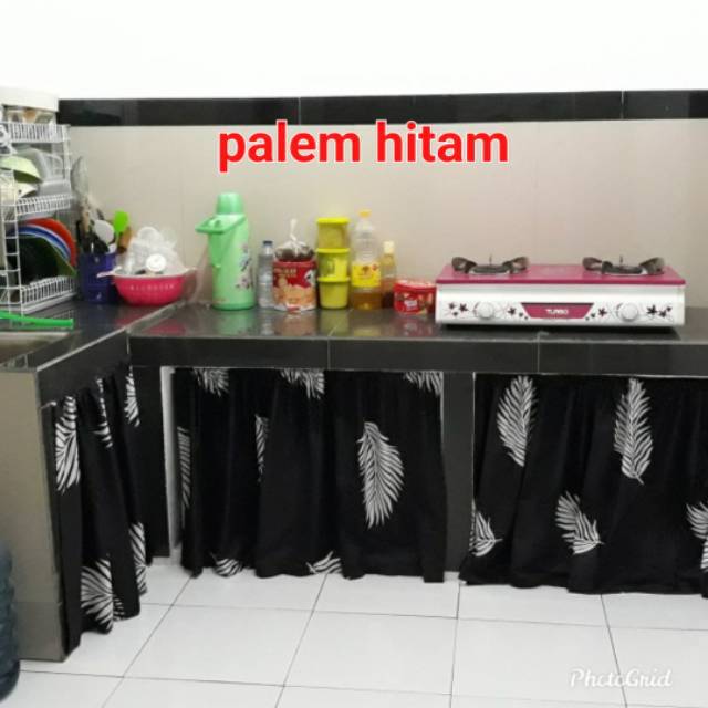 Tirai dapur  custom ukuran  tinggi  BEBAS Shopee Indonesia