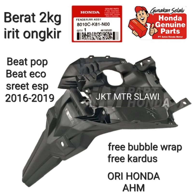 8010-K81-N00 spakbor belakang beat new esp beat street 2017-2019 asli honda