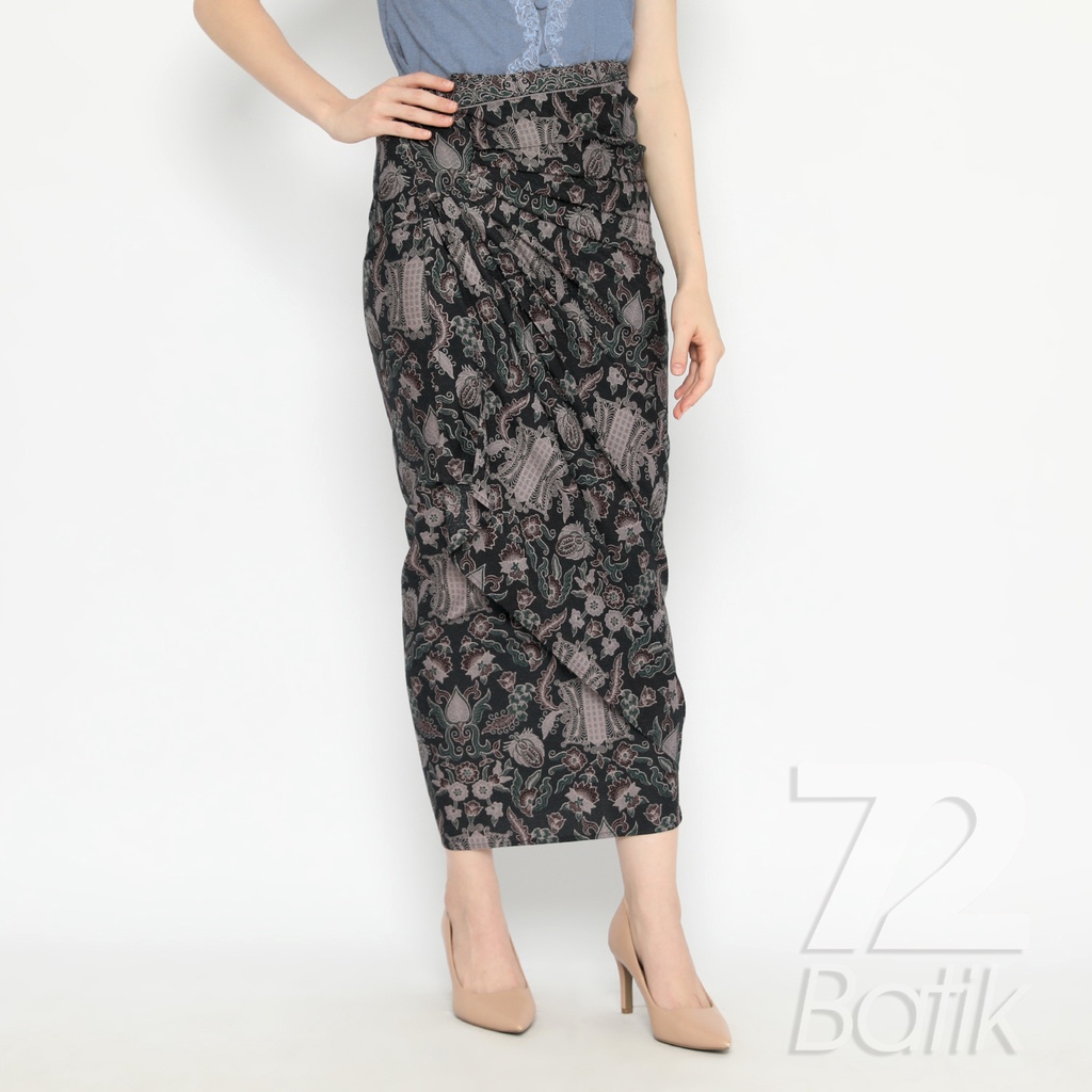 ROK LILIT BATIK Skirt Kebaya Instan Modern Wanita Motif Pintu Aceh Warna Hitam 723273 Cap 72 - Rok Batik Lilit Bawahan Skirt Kamen Kebaya Songket Batik Panjang Plisket Span Instan Jadi Bali Lembaran Premium Modern Untuk Wanita Kondangan