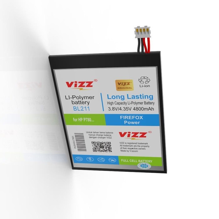 Vizz Double Power Battery Batre Baterai Vizz Lenovo P780 BL211 BL-211 BL 211