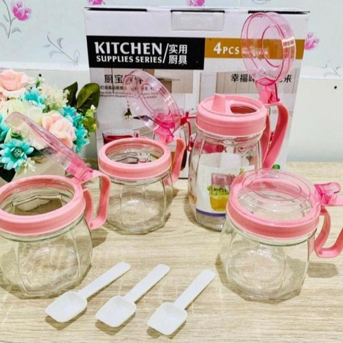 KITCHEN JAR SET / TEMPAT BUMBU DAPUR isi 4