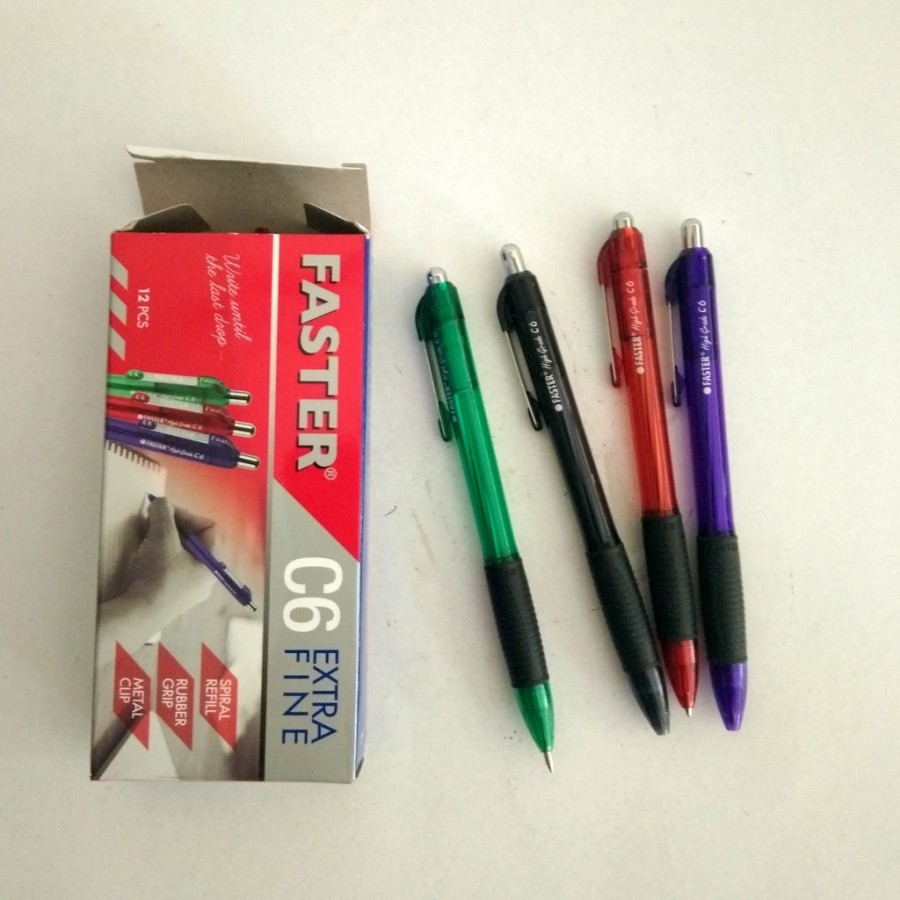 

Faster Ballpen C-6 Hitam Dus