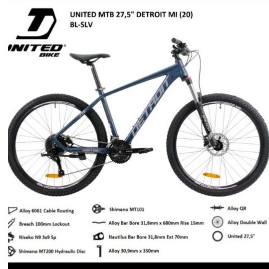 United MTB Detroit MI 27,5