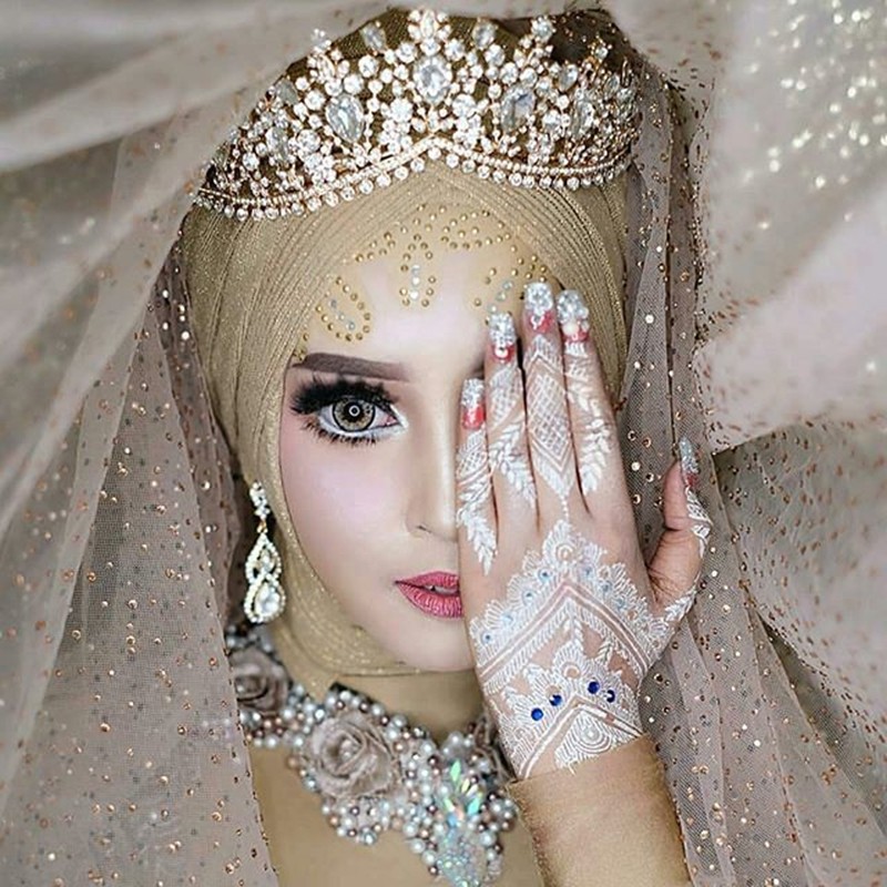 Cincin Pernikahan Hias Berlian Imitasi Berkilau Mewah Berkilau Untuk Pengantin Wanita