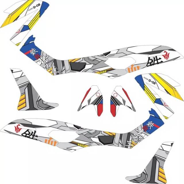 Sticker N-MAX Striping Gundam Barbatos