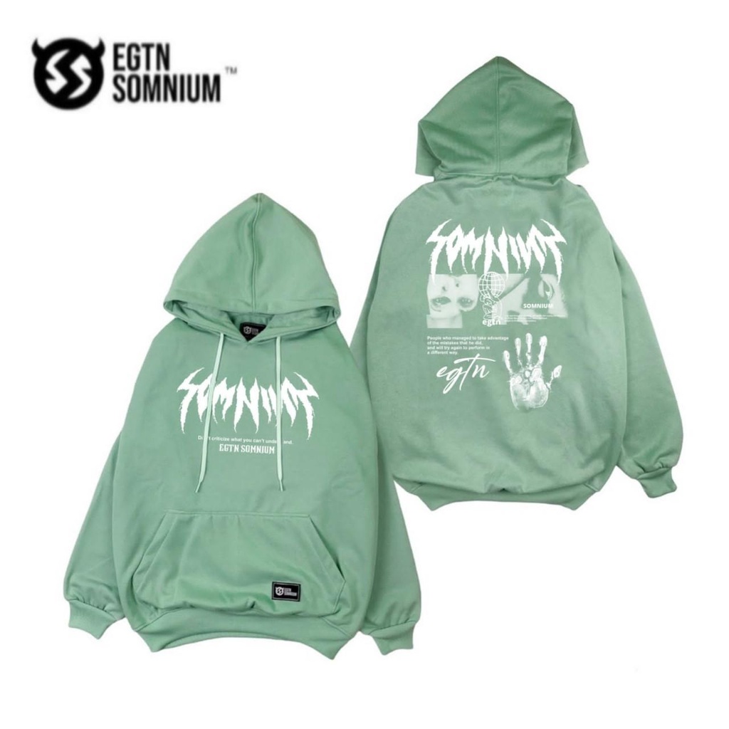 (MOTIF ANGEL) Switer Hoodie Mint Pria Keren Jaket Hodie Jumper Warna Mint Motif Fullprint Sweater Hudie Cowok Distro Mint Sweatshirt