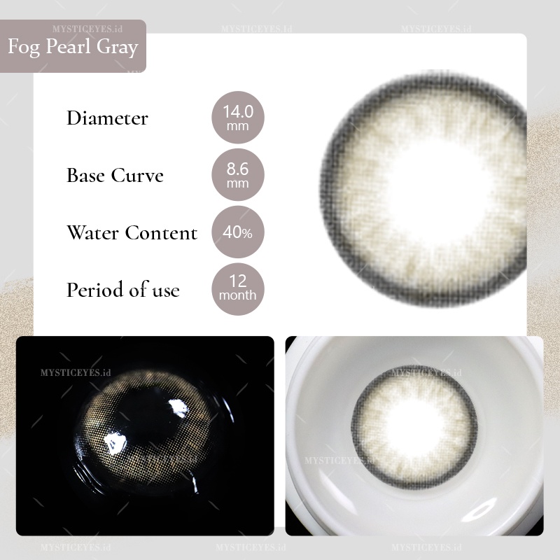 [✅COD] MYSTICEYES SOFTLENS FOG PEARLS 14MM (NORMAL)