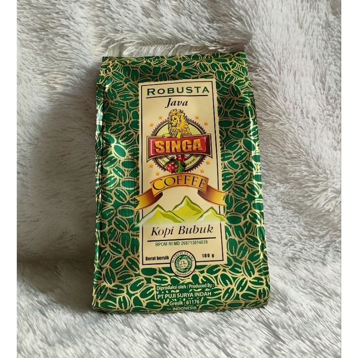 Robusta Singa Coffee/Kopi Bubuk Singa 180 gr
