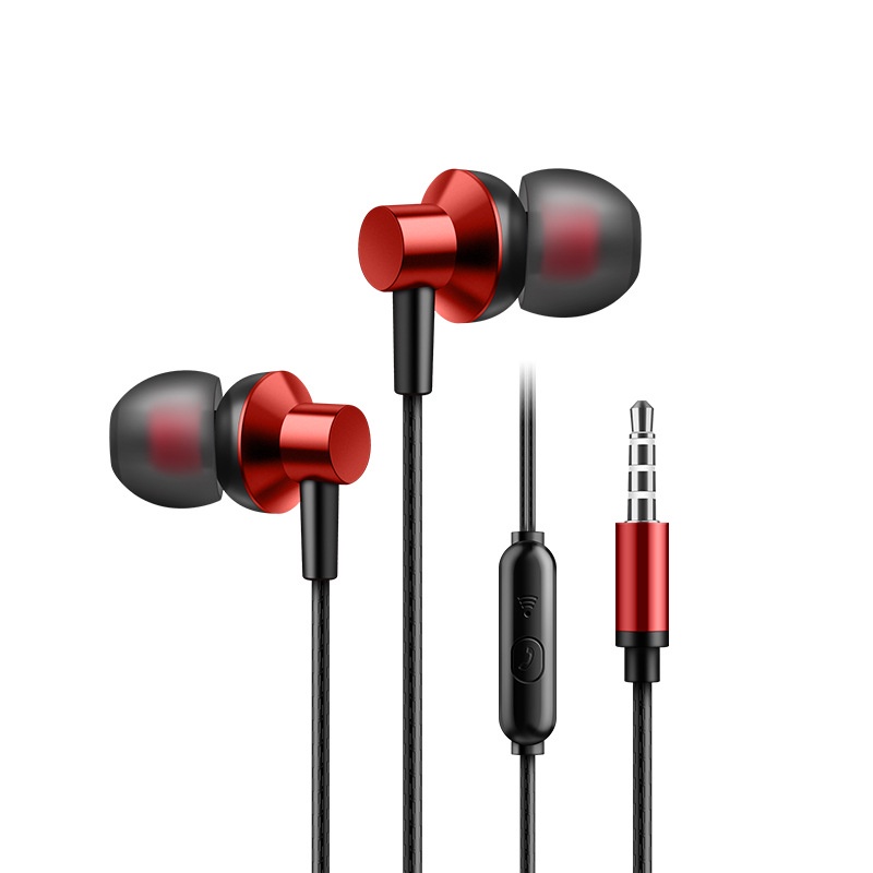 Xnyocn Earphone In ear HIFI bass Bahan metal Untuk Android