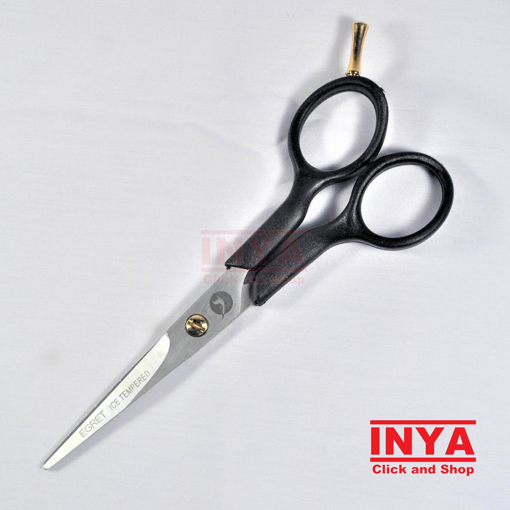 GUNTING RAMBUT EGRET 5 inch ERGONOMIC HANDLE DESIGN - BARBER SCISSORS