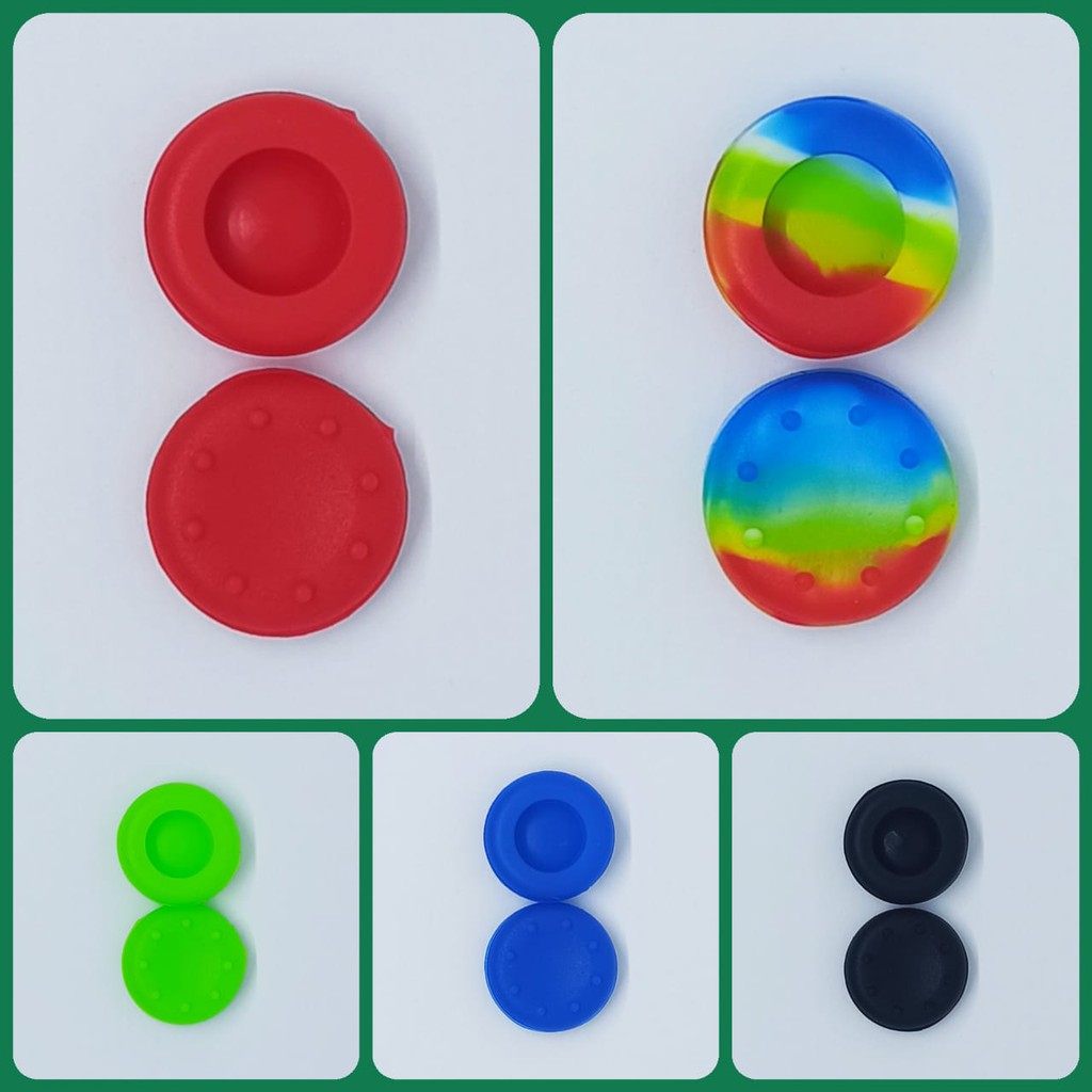 Karet Silikon Silicone Cover Analog Thumb Grip Stik Stick PS2 PS3 PS4 Xbox