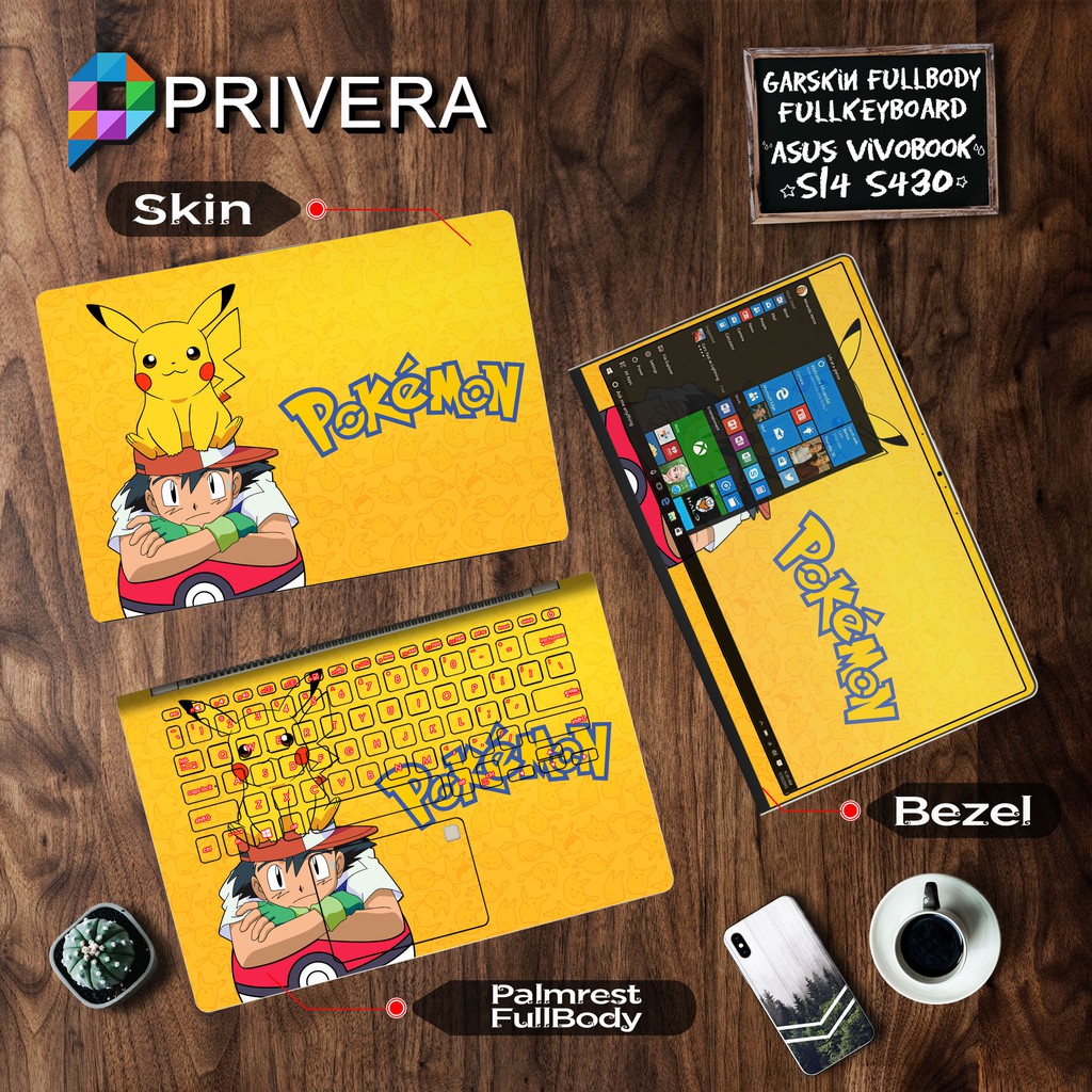 Garskin Laptop Asus Vivobook S430UN-EB534T S430UN-EB535T S430UN-EB734T Fullbody Fullkeyboard