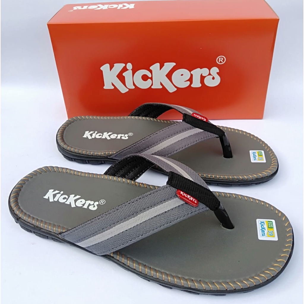 Sandal pria japit kickers sendal jepit asli original casual dewasa distro terbaru murah kekinian COD