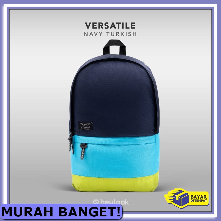 Tas Gendong Keren Lelaki Laptop Kantoran Glembung Bags Rhm - Mchs AT385 Tas Ransel  Sport - Navy T