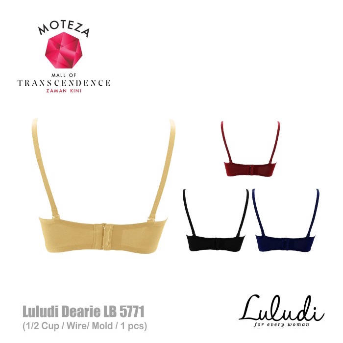 Luludi Dearie Bra - LB 5771 R1 - 1/2 Cup - Mold - Wire ( Kawat)