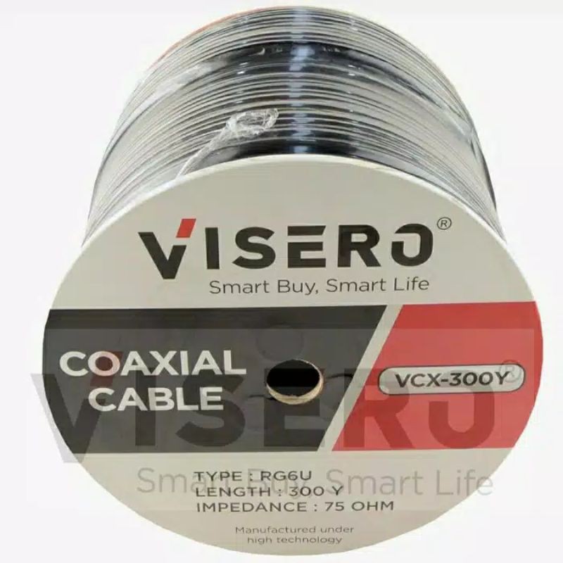 Kable RG6 Cable Parabola Coaxial 300Y Visero