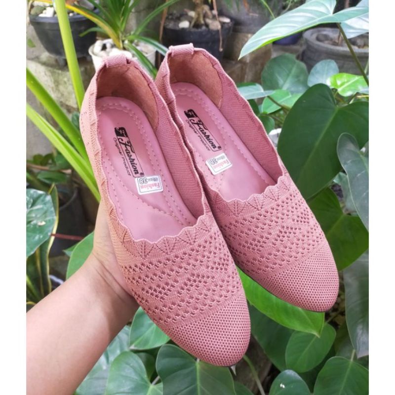 Sepatu balet import/Sepatu Rajut balet/Flat shoes/Sepatu cewek cantik-Salem