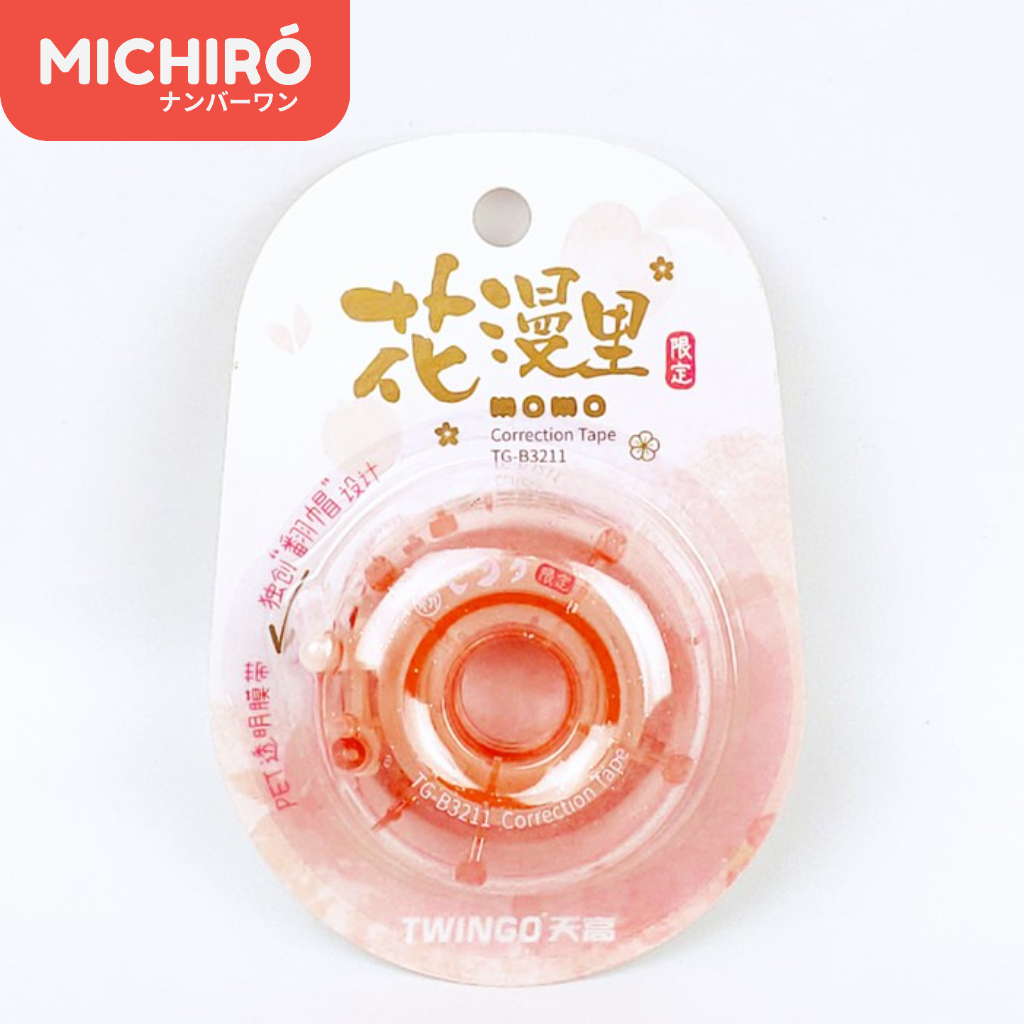 

Michiro Correction Tape Bulat Motif Sakura Correction Tape