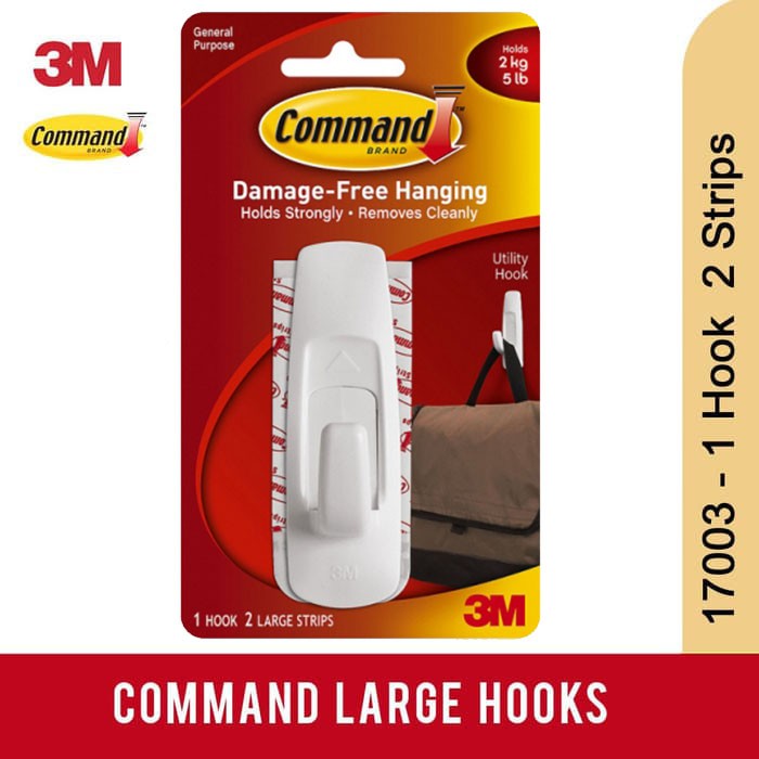 Ktmstore Gantungan Serba Guna 3M Kecil Large Hook 17003 Command