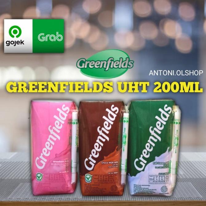 

BAYAR COD Susu Greenfields UHT 200ml x 24pcs Coklat/Strw/ Plain Greenfield 200ml - fullcream