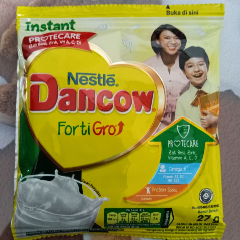 

Susu Bubuk DANCOW Nestle FortiGro Instant Sachet 27gr