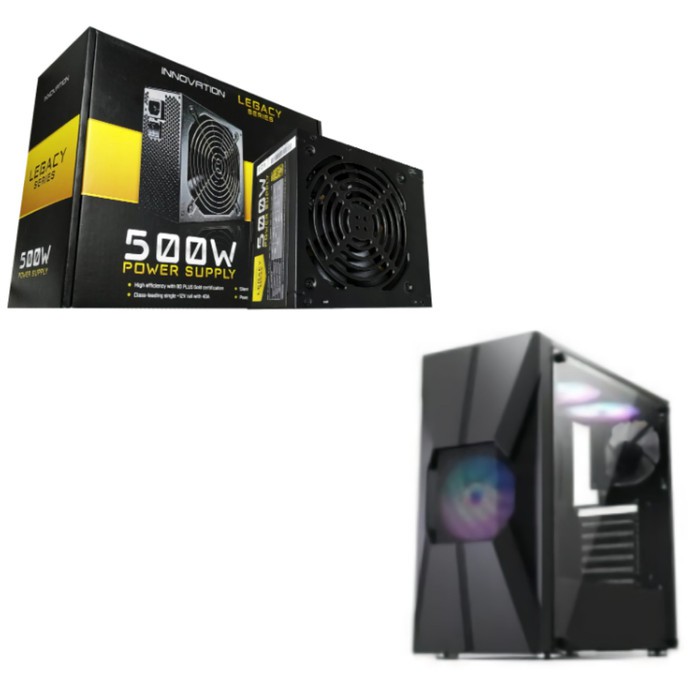 PC Casing Innovation Casing Gaming Bazzoka + PSU Innovation 500 watt