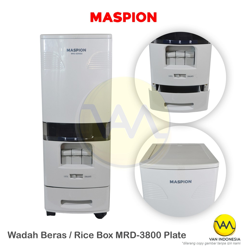 Maspion Tempat Beras Rice Box MRD 3800
