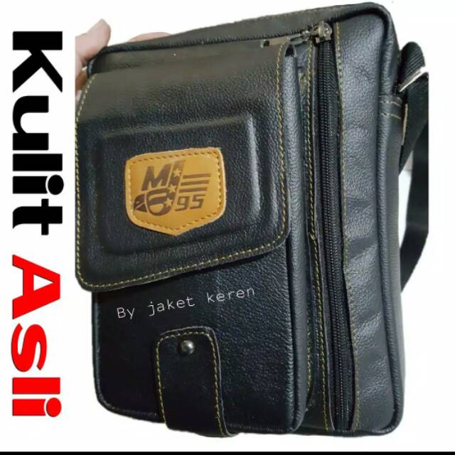 TAS Selempang Pria kulit asli SLEMPANG keren model kekinian batam branded non import