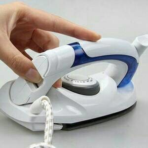 Setrika Uap Mini Iron Lipat Strika Steam Travel Steamer Bisa Dilipat