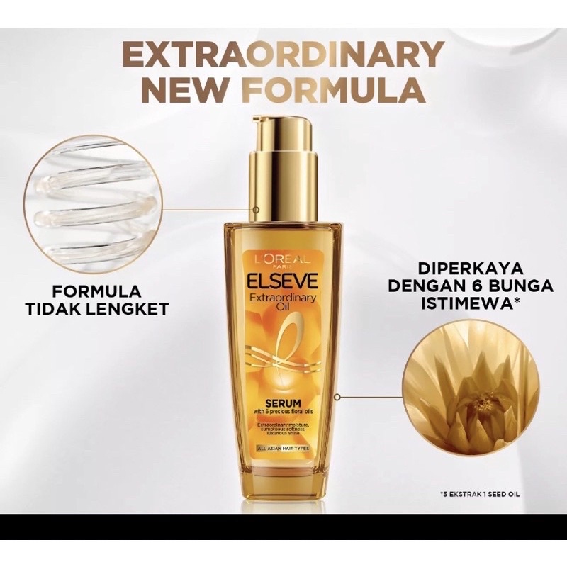 L'OREAL PARIS ELSEVE EXTRAORDINARY OIL GOLD HAIR TREATMENT SERUM