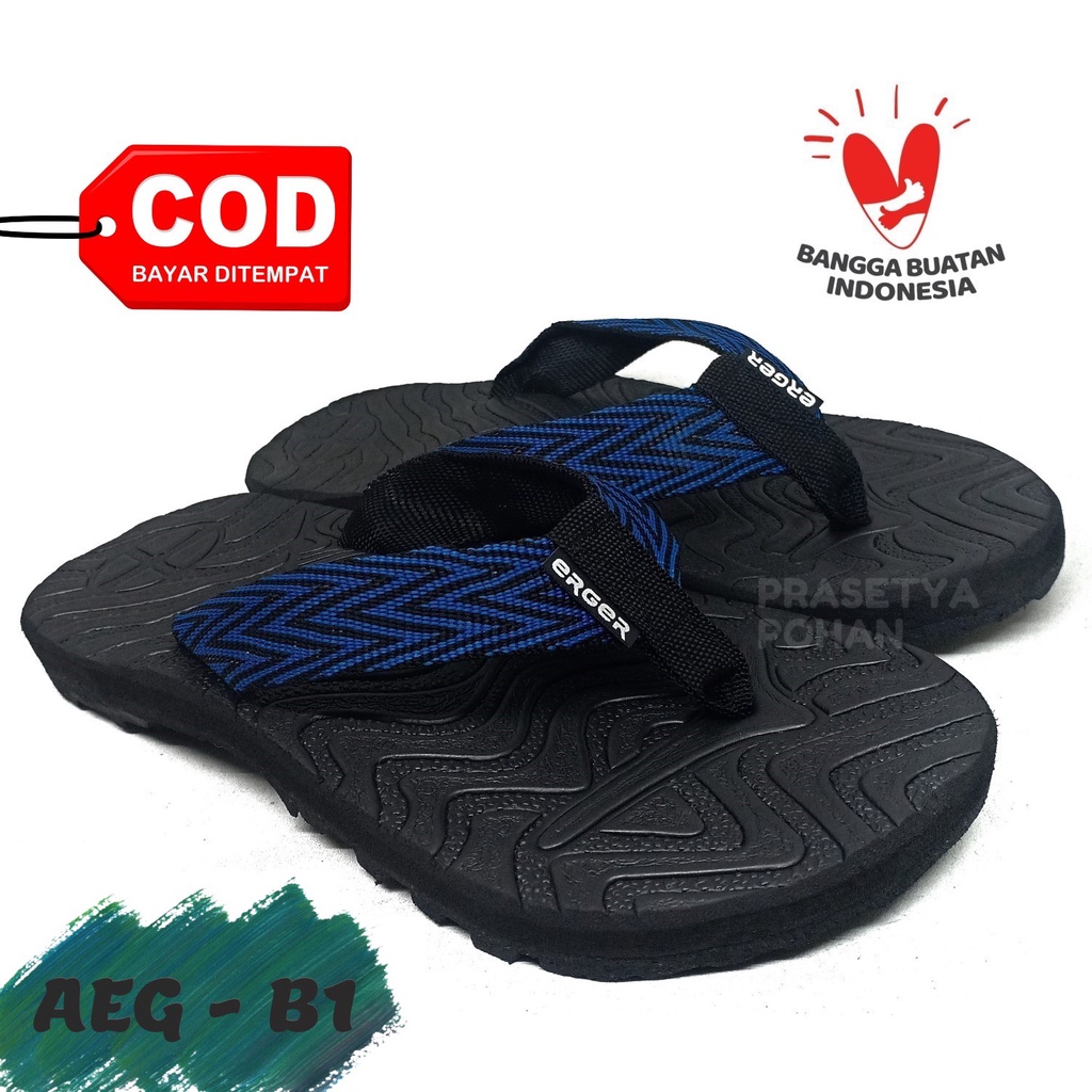 Sandal Anak EG Polos Anti Slip dan Tebal - Sendal Jepit Anak GR A