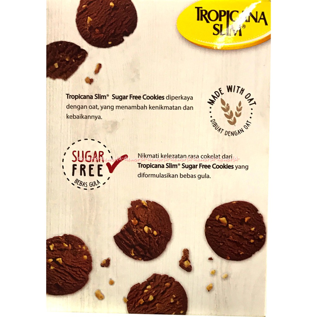 Tropicana Slim Cookies 200gr Tropicana Slim Oat Sugar Free 200gr Kue Bebas Gula Snack Cemilan Tanpa Gula TS Kue Coklat Kukis Cemilan Cokelat