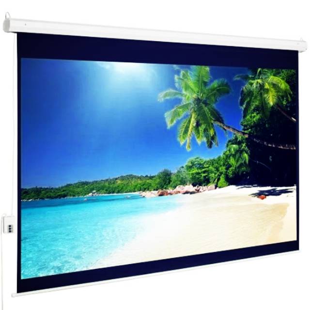 Screen Projector Motorized 60" / Layar Proyektor motorized 60 Inch