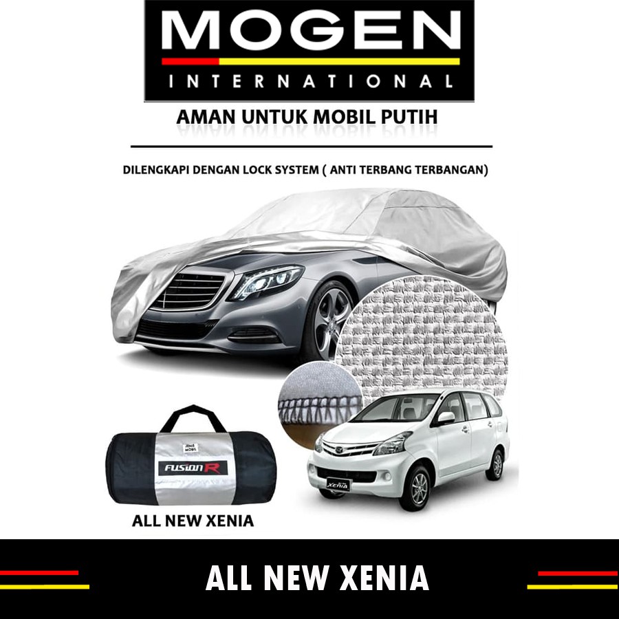 Cover Mobil / Sarung Mobil XENIA merek FUSION R / Cover Mobil Putih