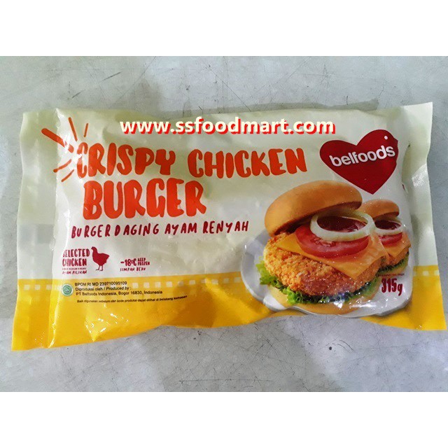 

Belfoods Crispy Chicken Burger 315 gr