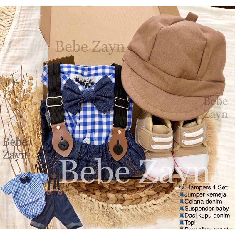 {BEBE ZAYN} Hampers baby/ hampers bayi/ baby gift/ kado bayi/ baby newborn/ Baby Boy/ Baby Boy Set-Royal Denim Blue